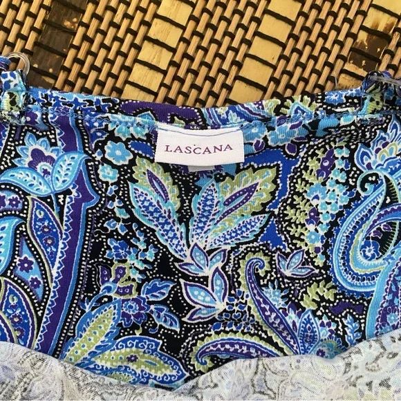 LASCANA Women's Strappy Back Paisley Dress Size 8 Feminine Preppy Sundress - Picture 7 of 12